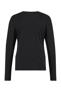 Thumbnail for Studio anneloes milou ls pinstripe shirt zwart
