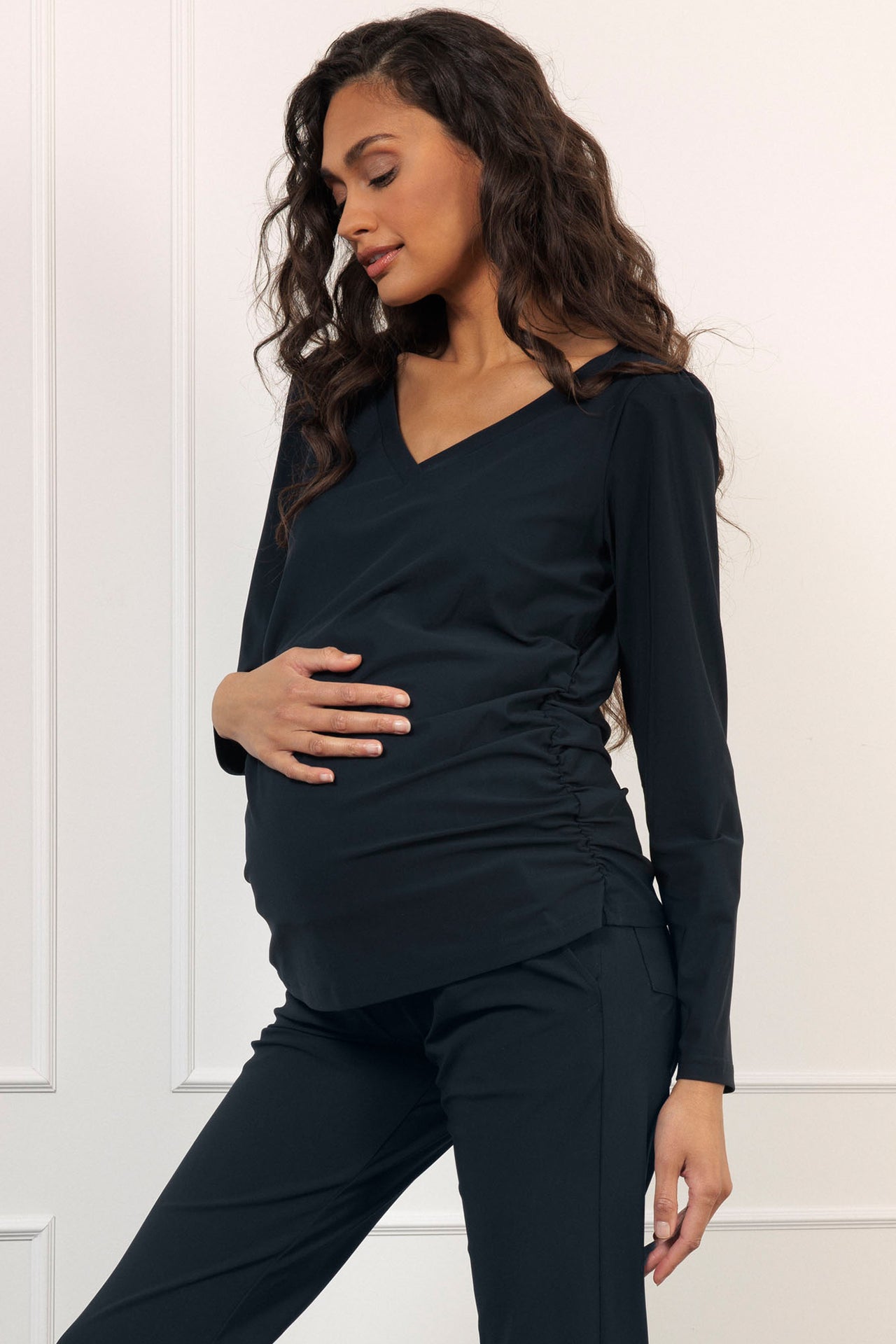 Studio anneloes maternity shirt blauw