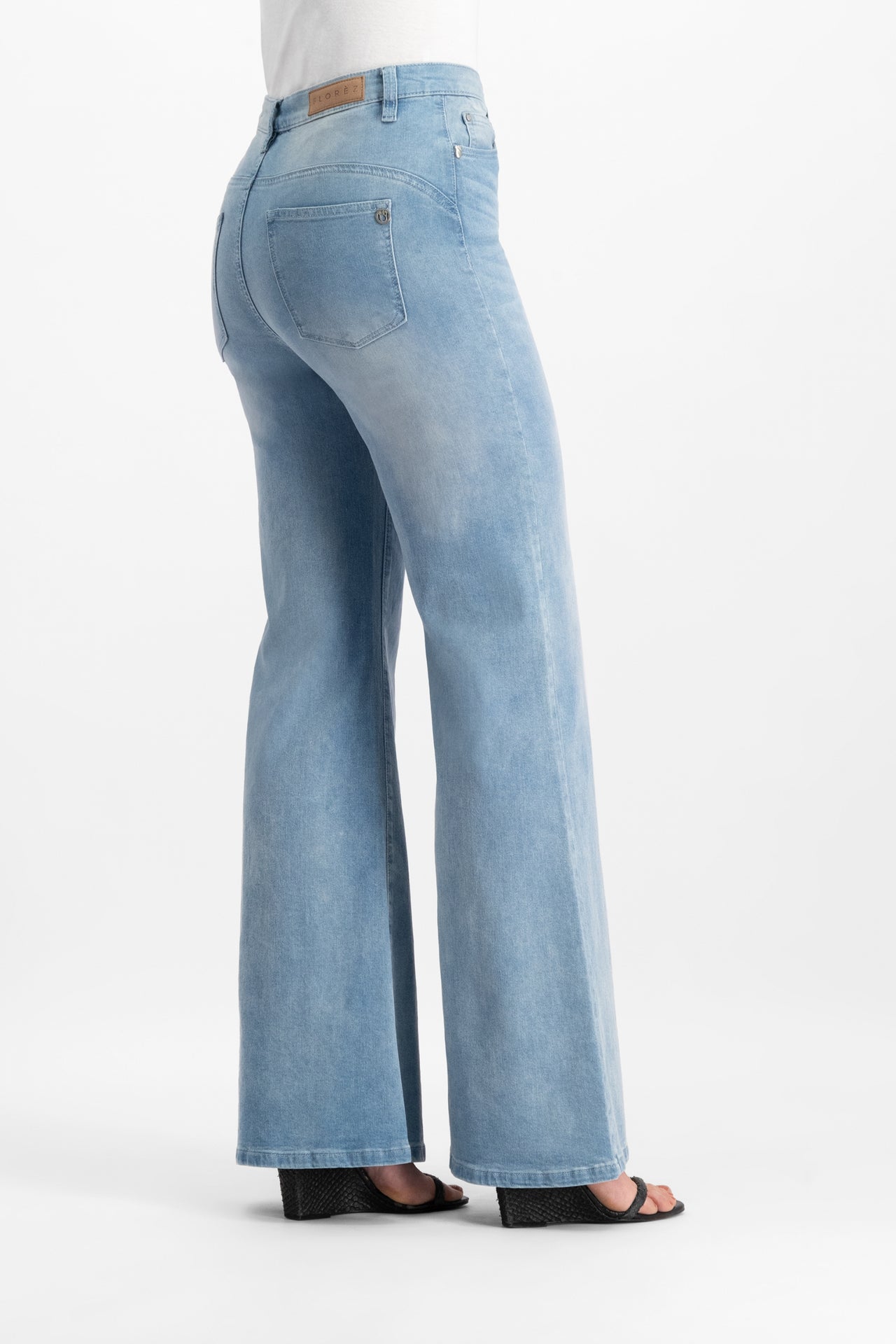 Florez ana flared without line blauw