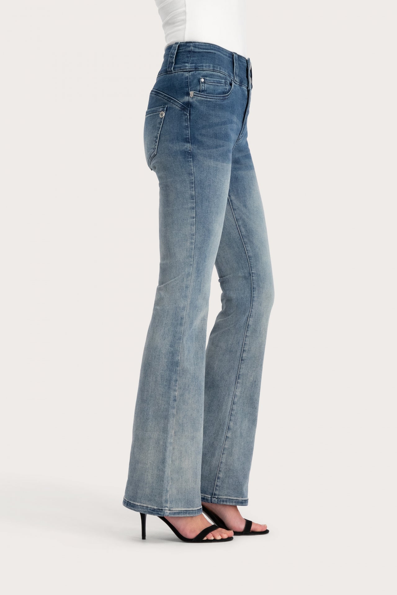 Florez bodine flared blauw