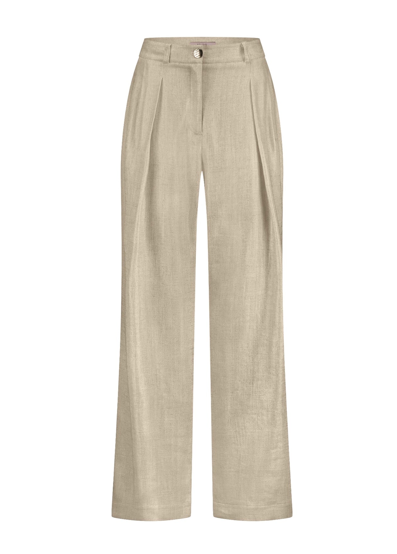 Studio Anneloes Riley gold linen trouwers