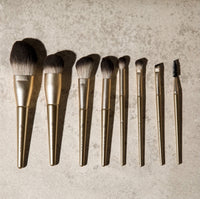 Thumbnail for Olcay gulsen 8 piece brush set in leather box nvt