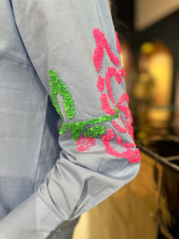 Thumbnail for K Design oversized blouse met rozen