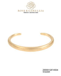 Thumbnail for Rose en camellia bangle mat goud