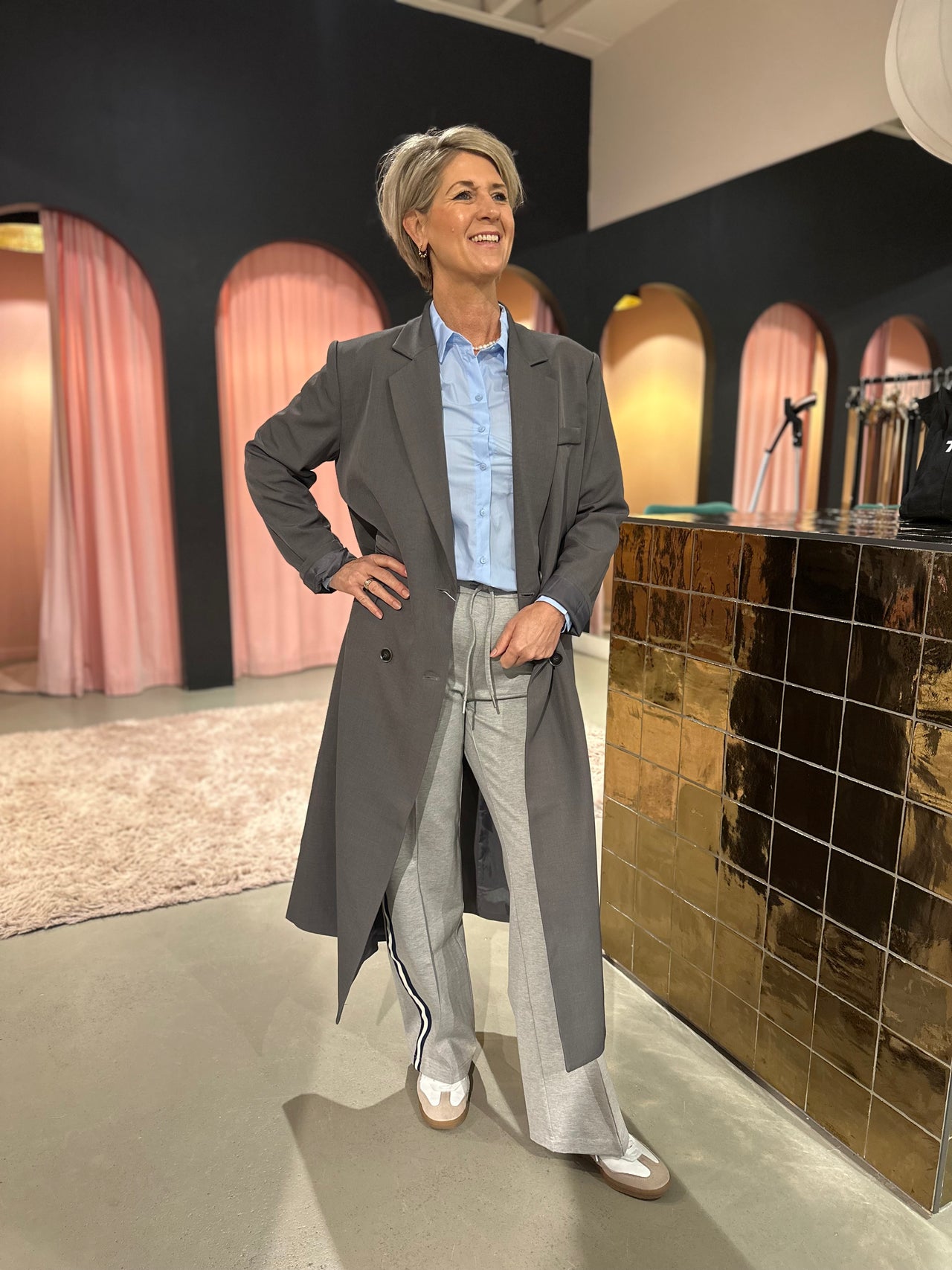 Long blazer coat