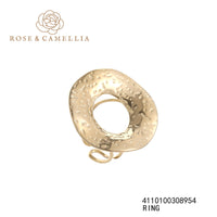 Thumbnail for Rose en camellia ring rond goud