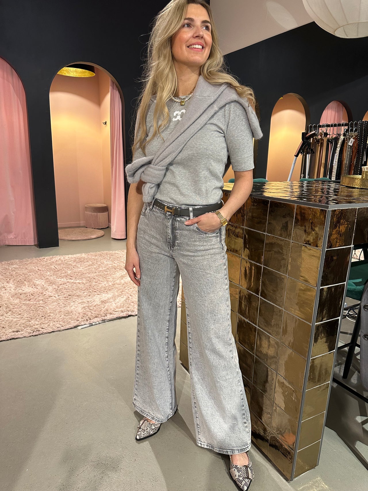 Kastgeluk jeans