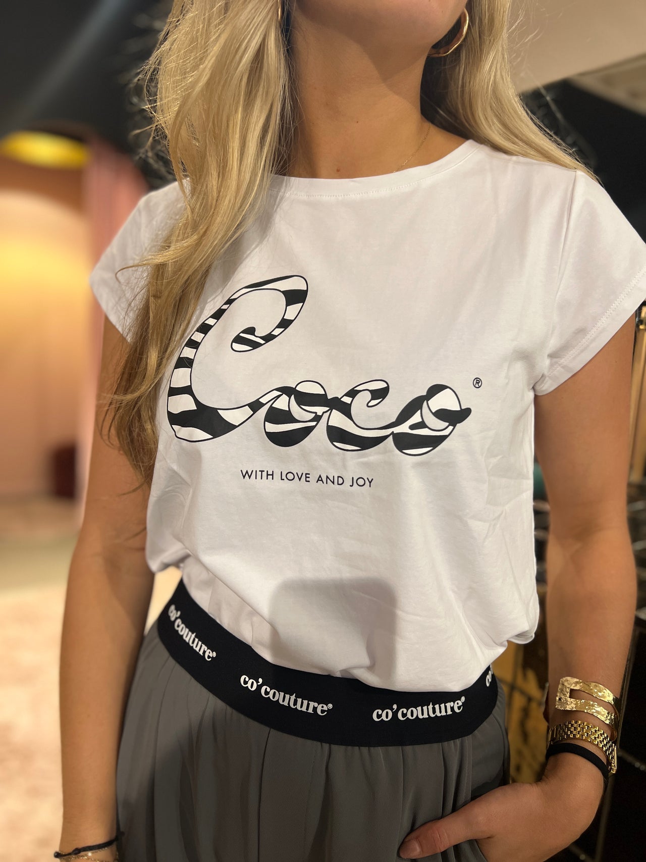 Co couture zebra coco t-shirt