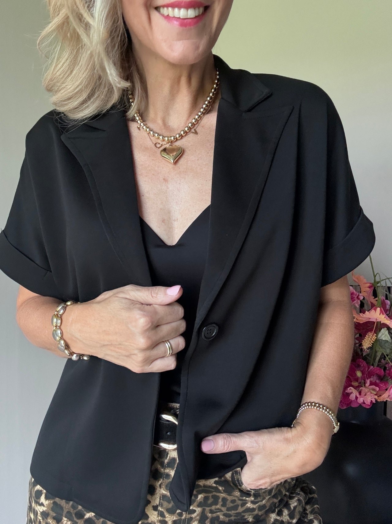 Blazer/vest oversized ss