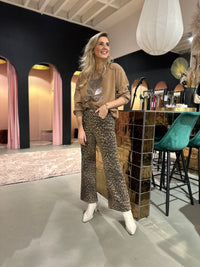 Thumbnail for Kastgeluk Leopard wide leg