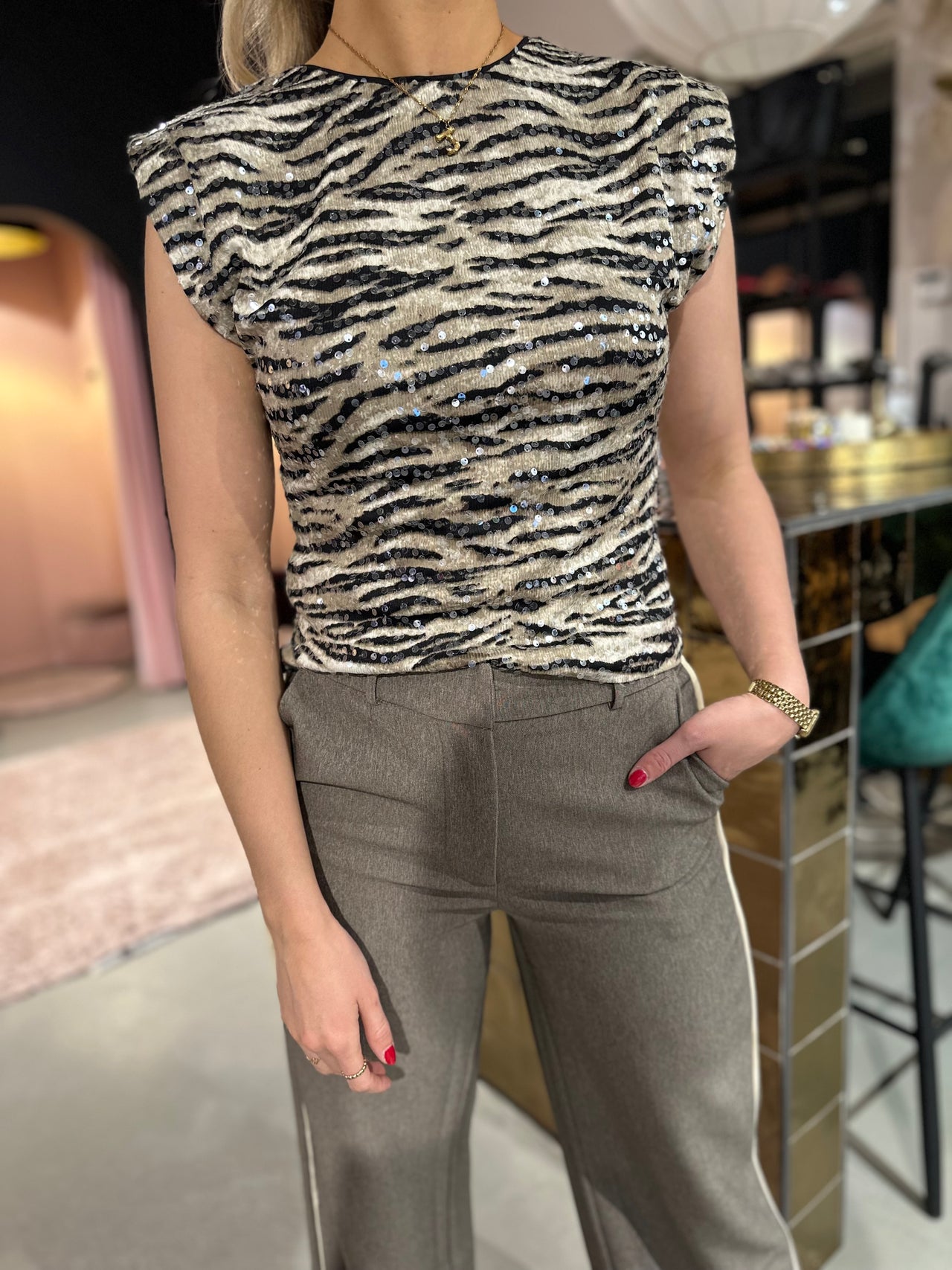 Co couture Tiger top