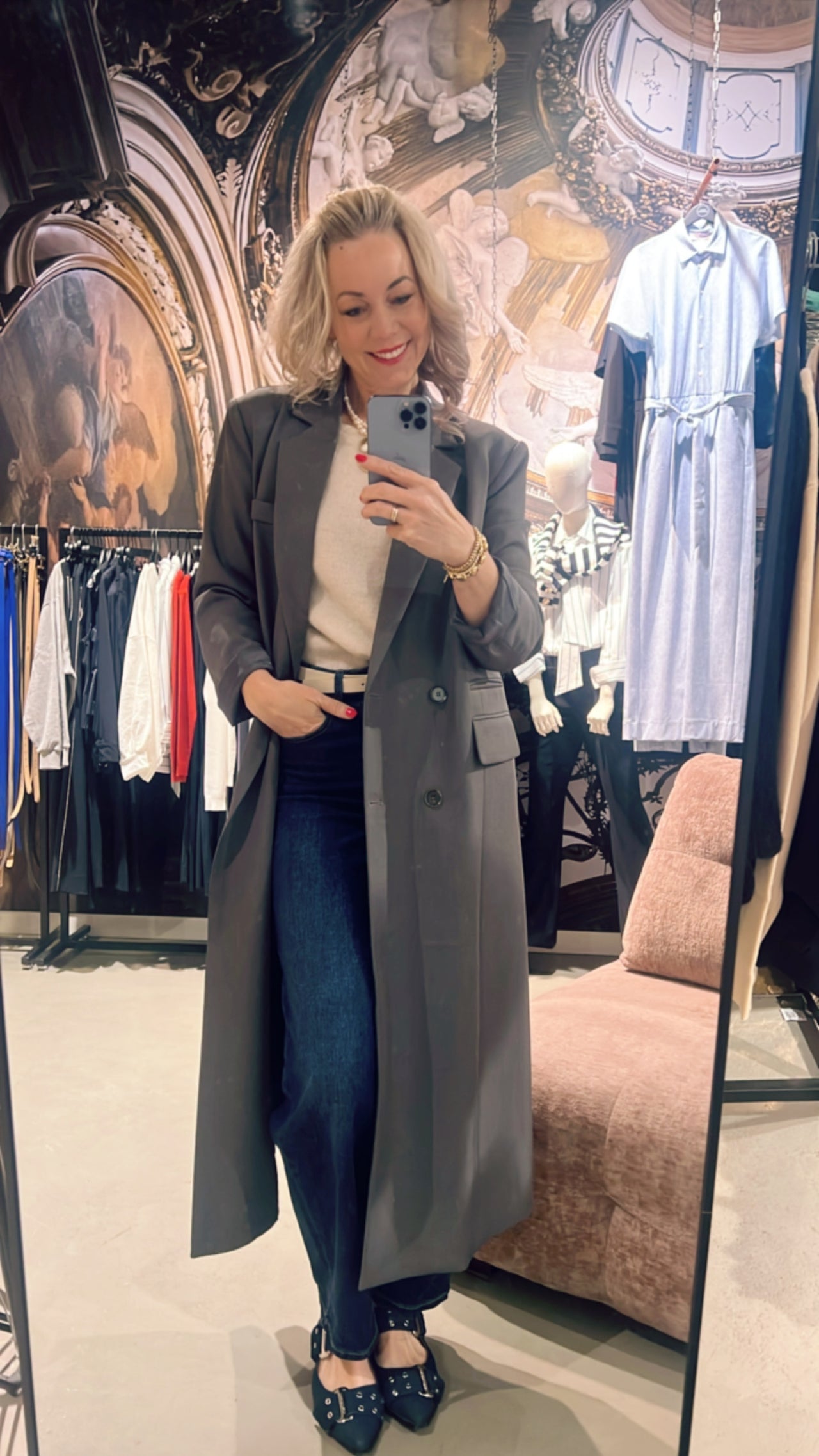 Long blazer coat