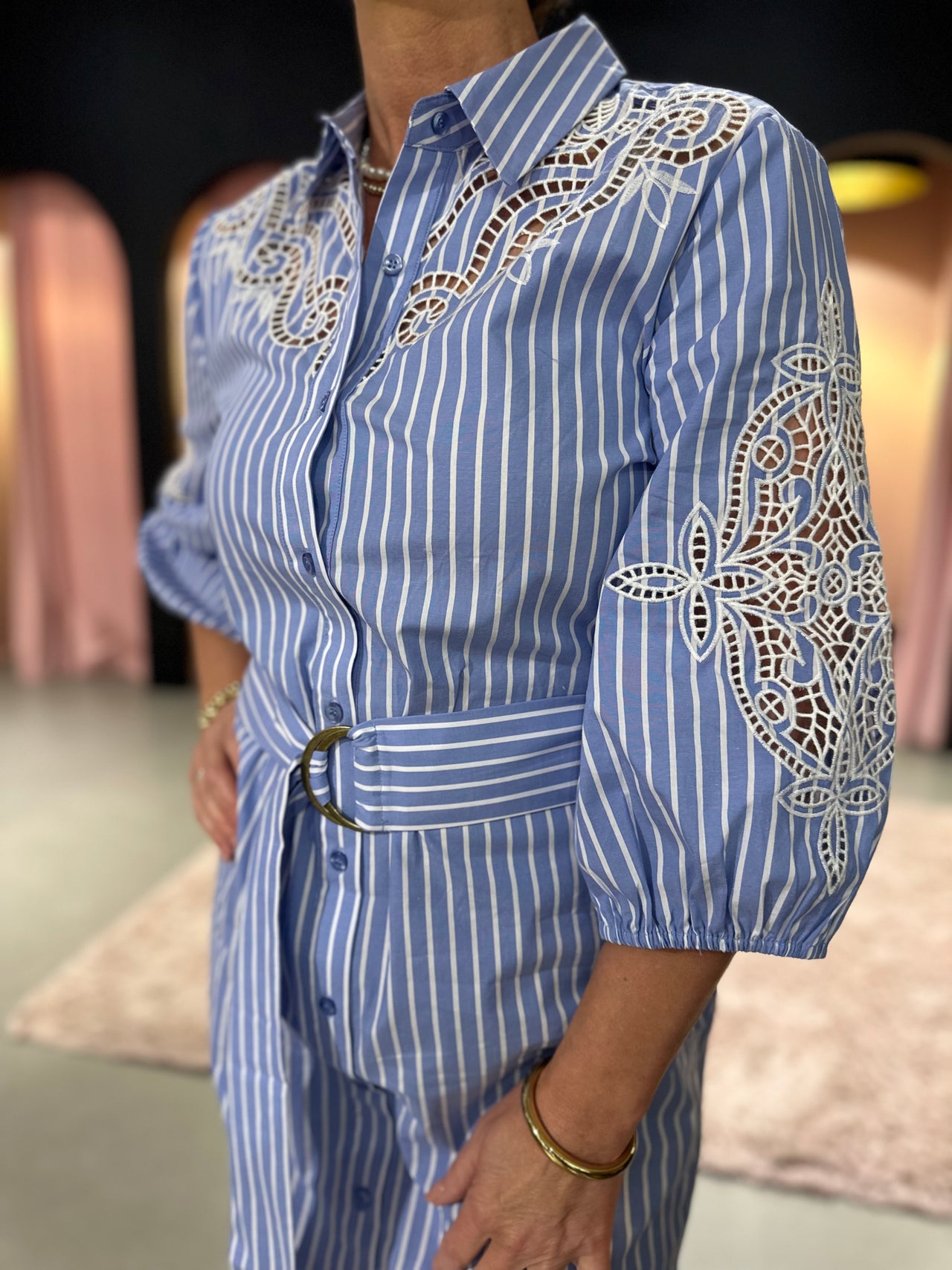 K Design maxi jurk met borduursel