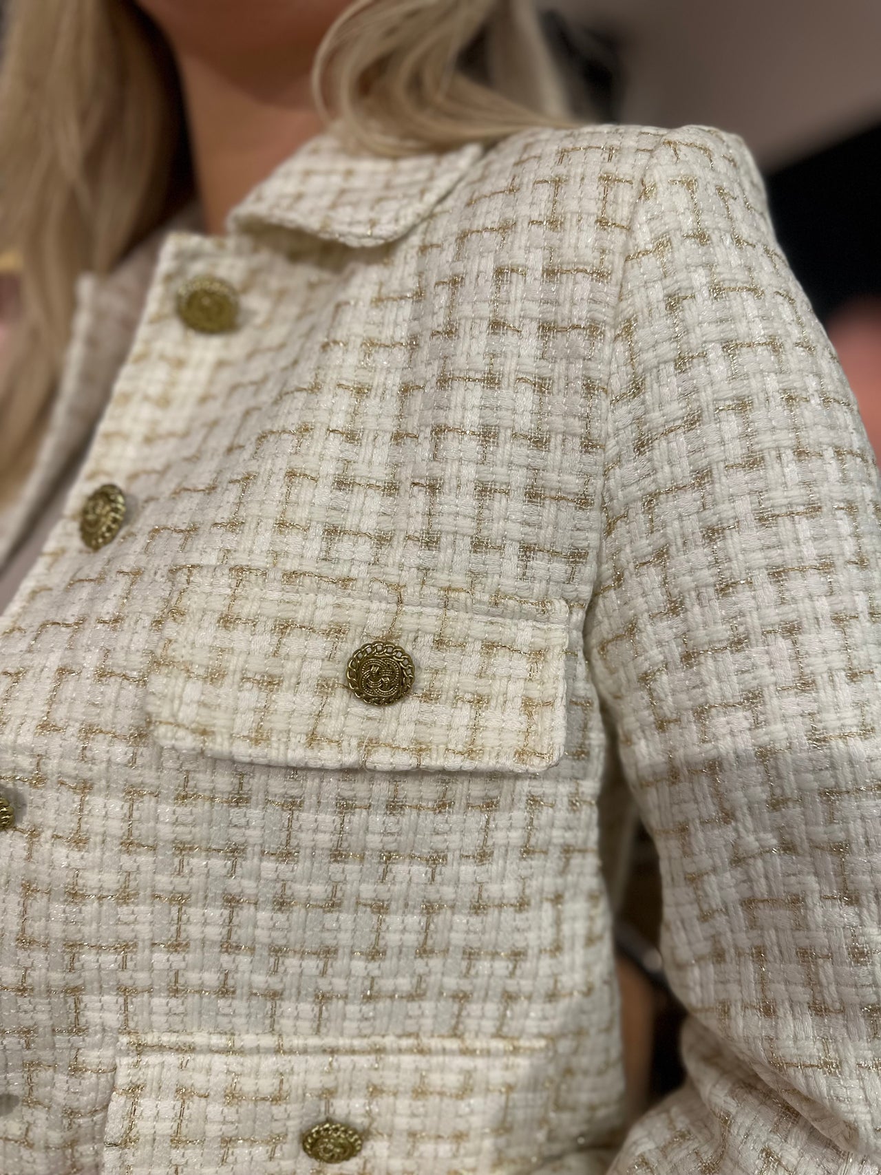 Kastgeluk Blazer tweed