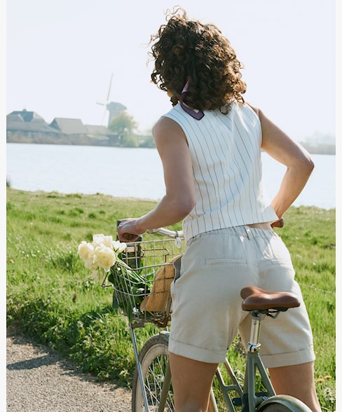 Cleo Short Cotton Linen