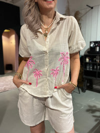 Thumbnail for Kastgeluk Blouse palmtree