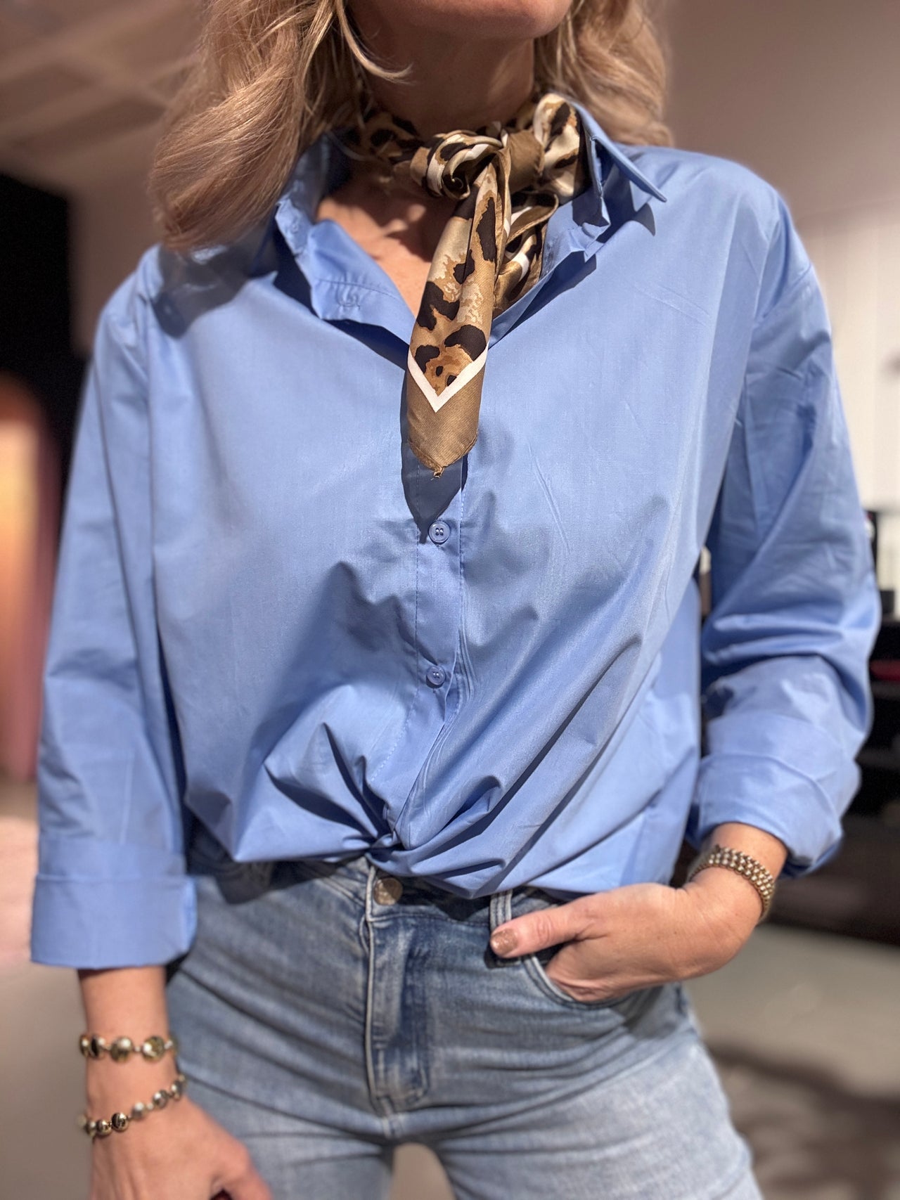 Kastgeluk blouse cotton