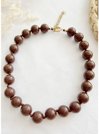 Thumbnail for Pré order!!! Ketting dikke kralen short ecru