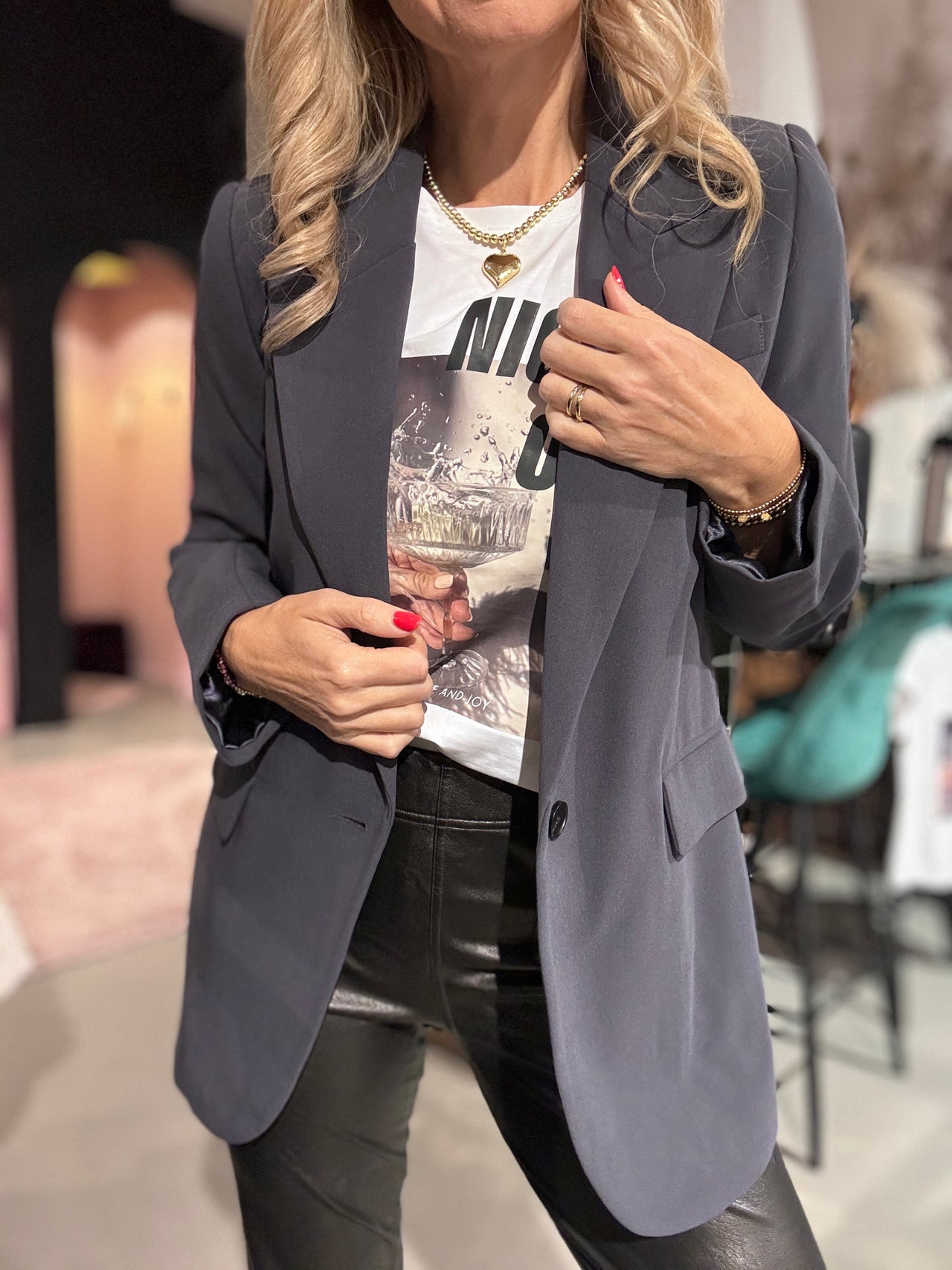 Co Couture Vola single oversized blazer