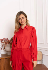 Thumbnail for Kastgeluk blouse Sofie rood