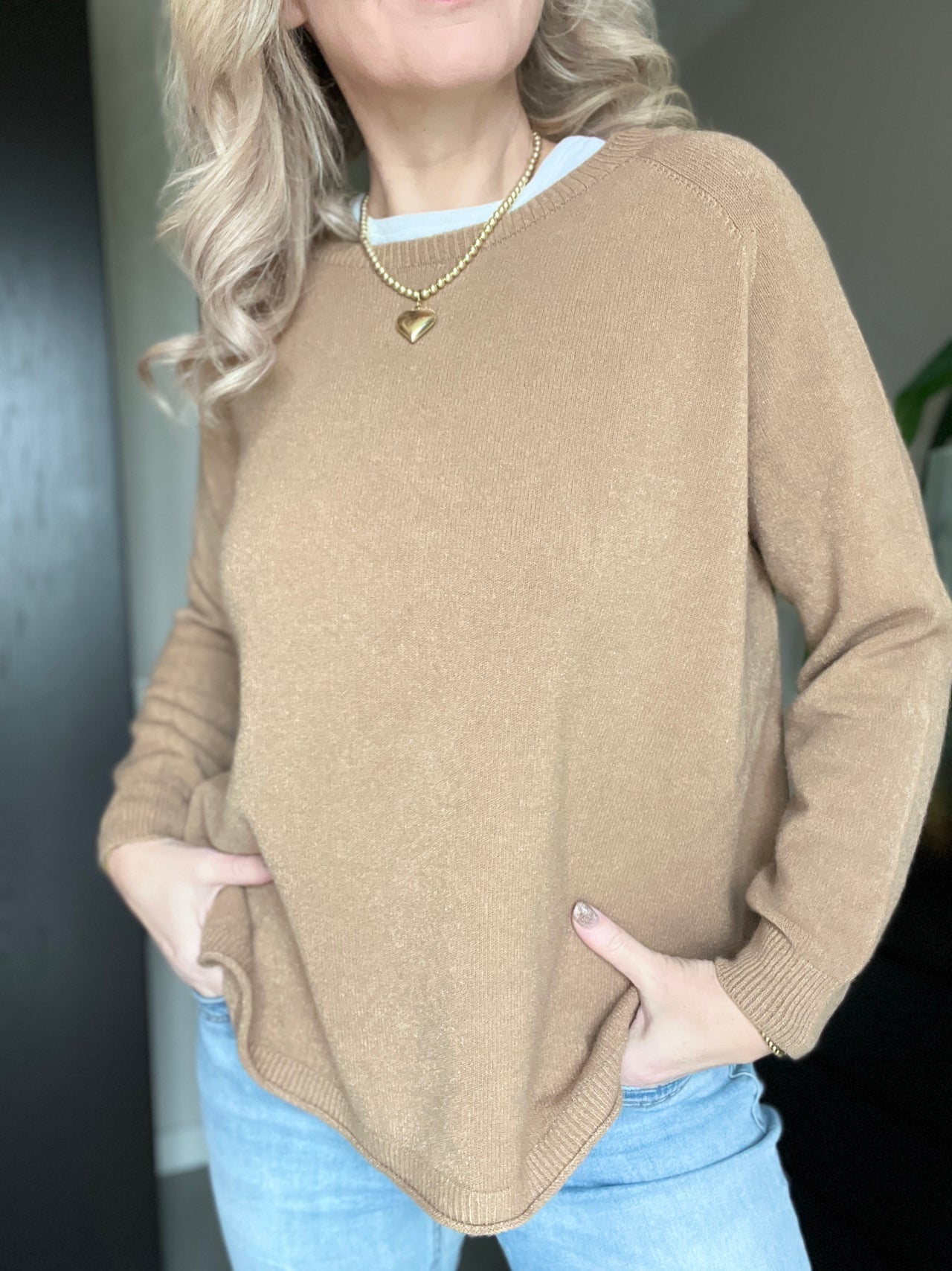 Kastgeluk viscose fijn brei oversized