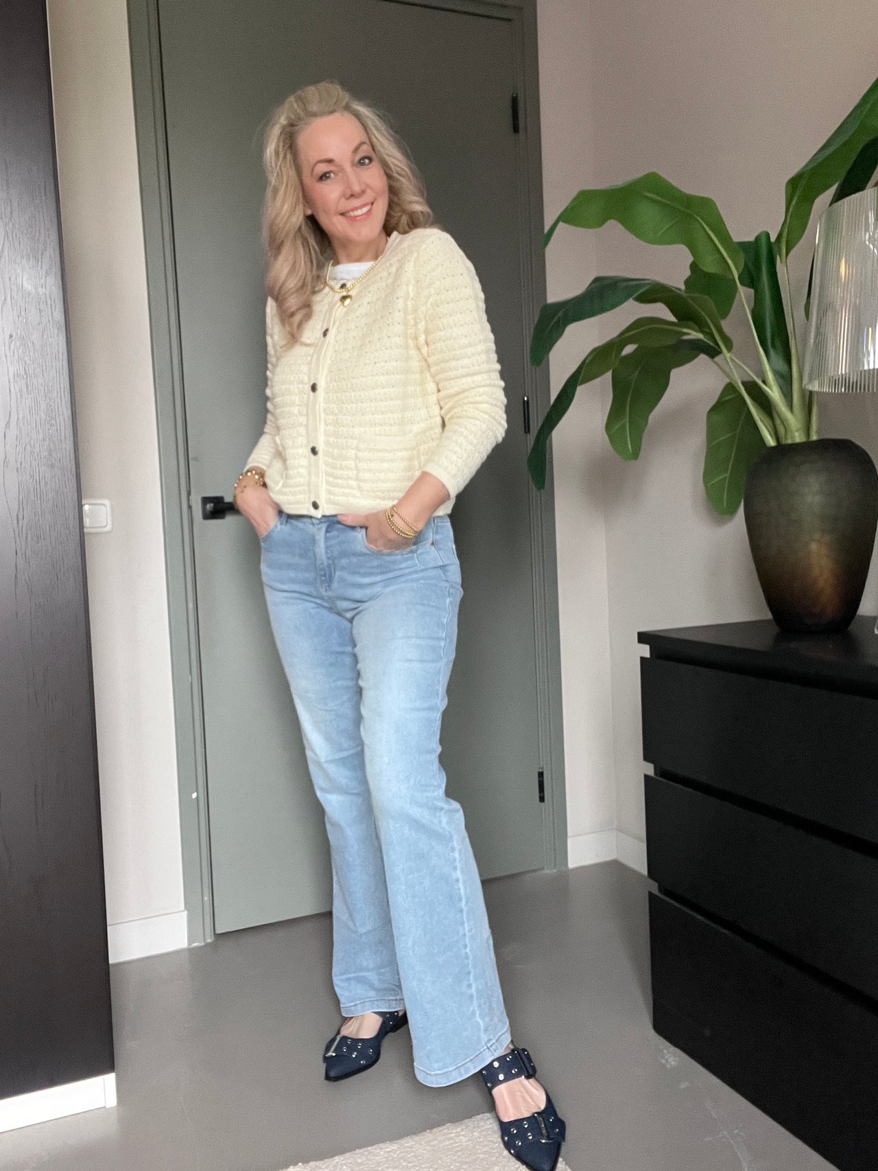 Red Button Colette 5 pocket bleach high rise L31