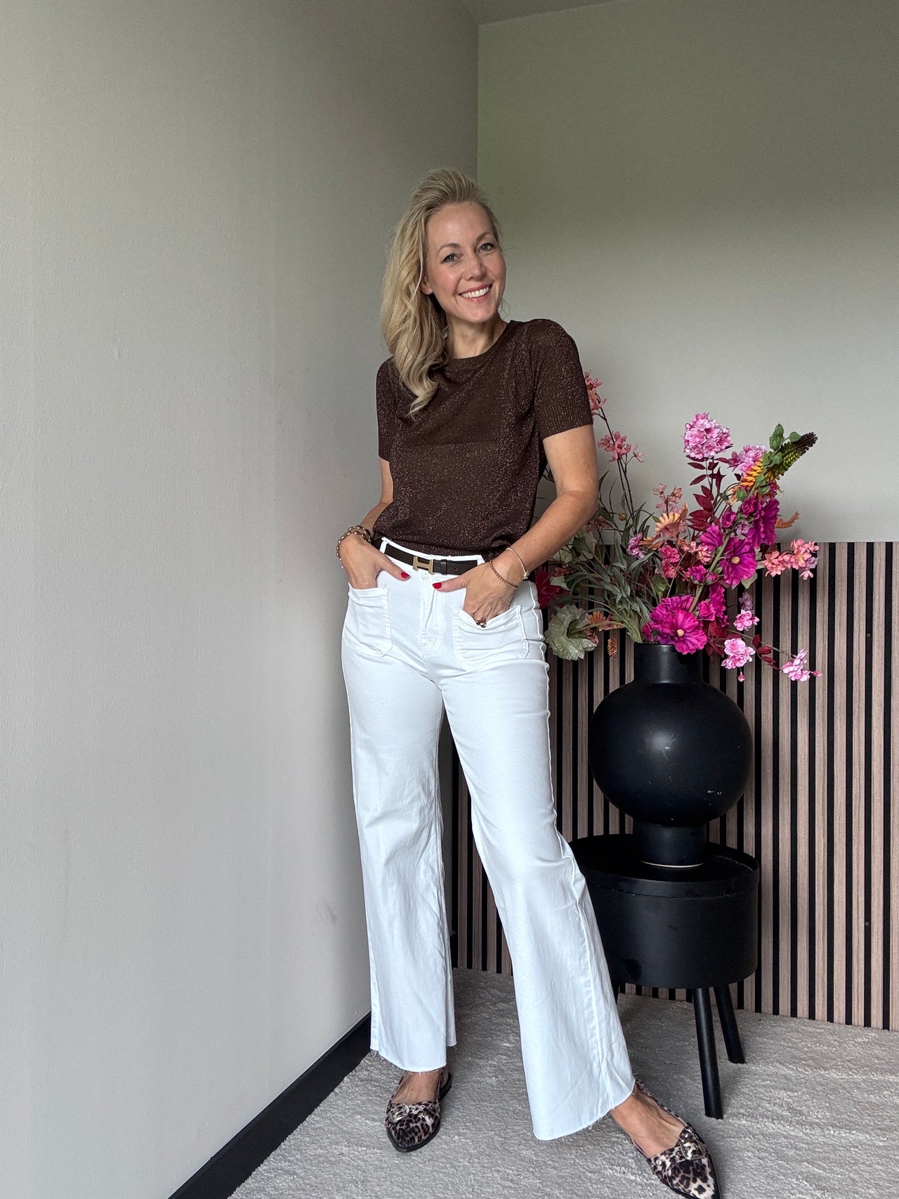 Kastgeluk stretch denim