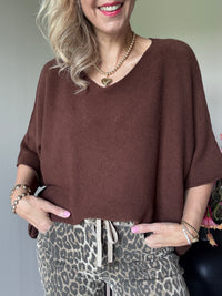 Thumbnail for Top oversized viscose mix
