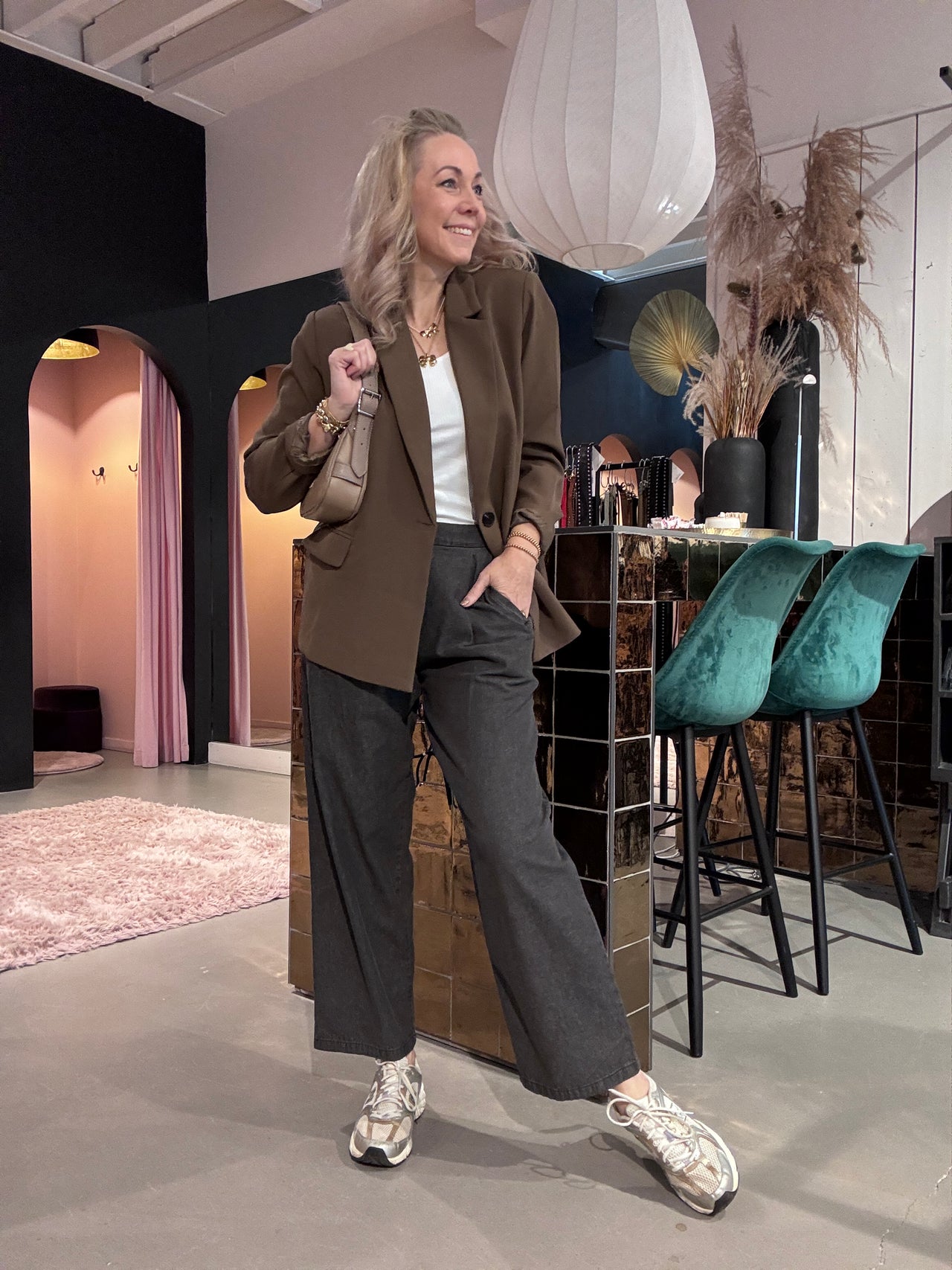 Kastgeluk blazer Lisa