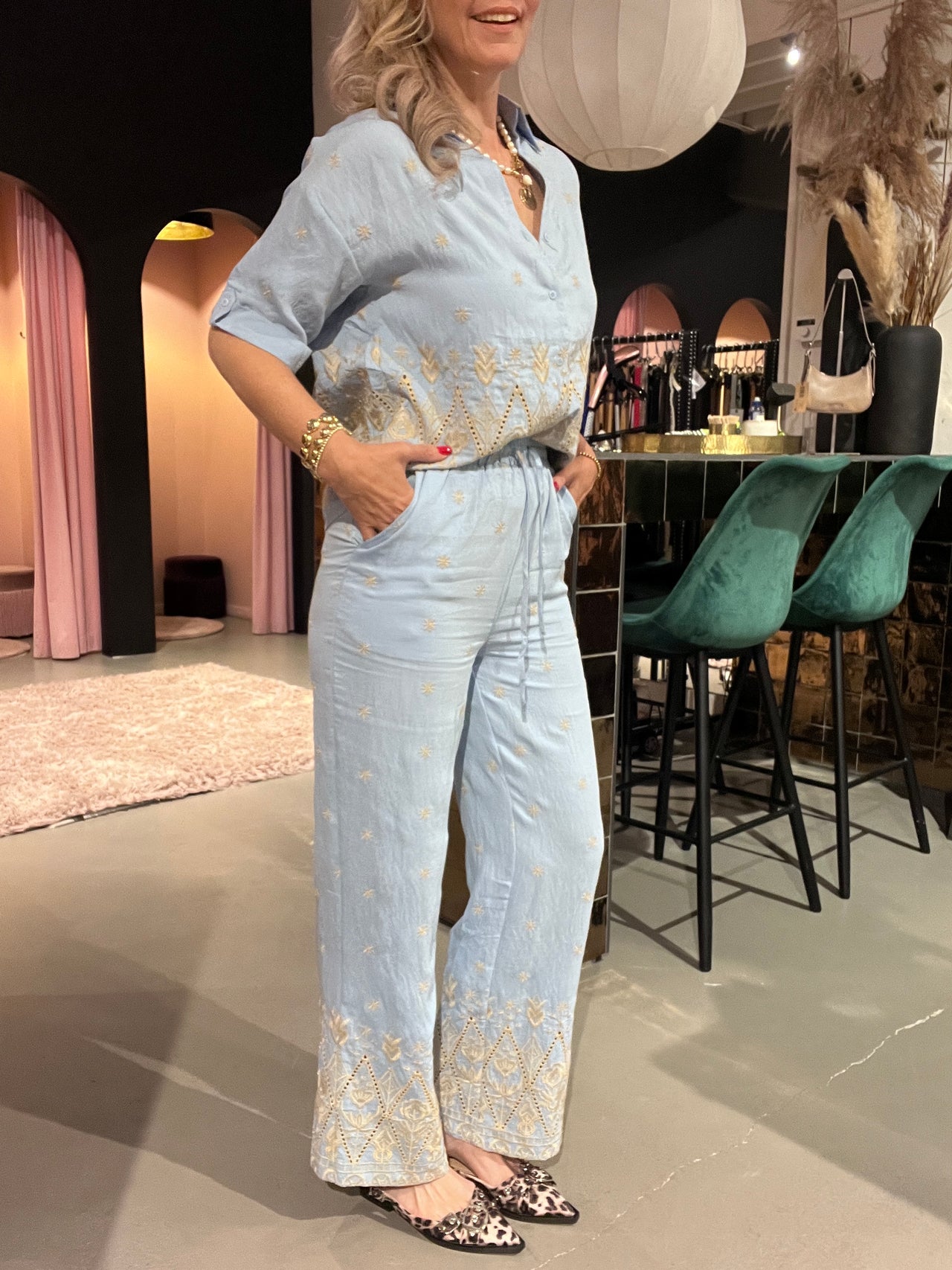 Kastgeluk Jacky set blouse/pants