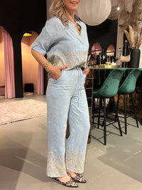 Thumbnail for Kastgeluk Jacky set blouse/pants