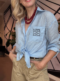 Thumbnail for Kastgeluk blouse stripe