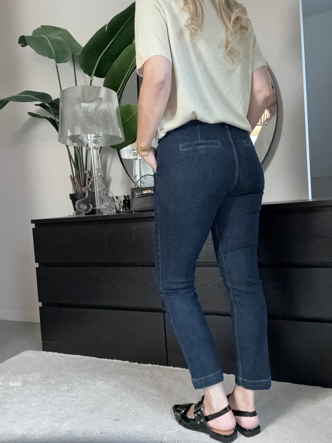 Red Button Diana chino denim