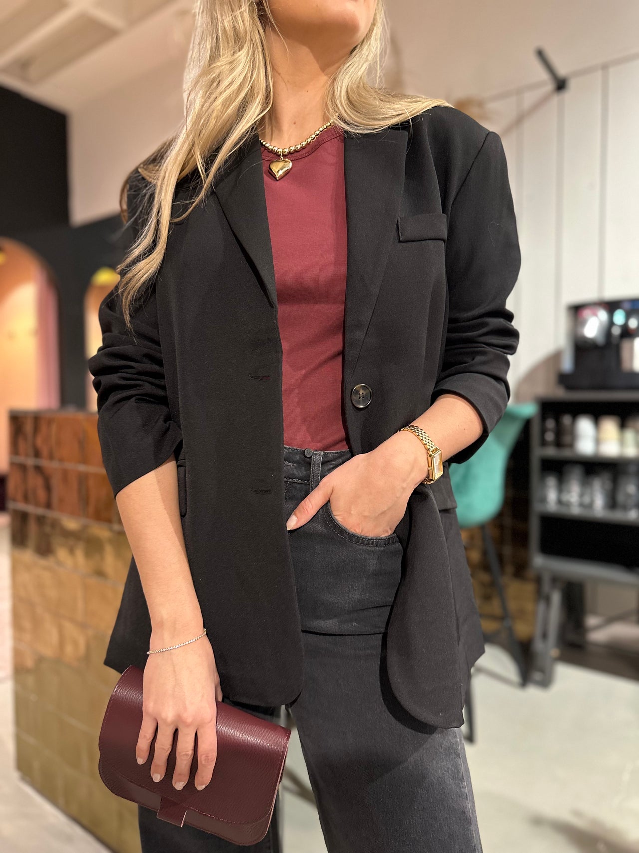 Co Couture Vola single oversized blazer