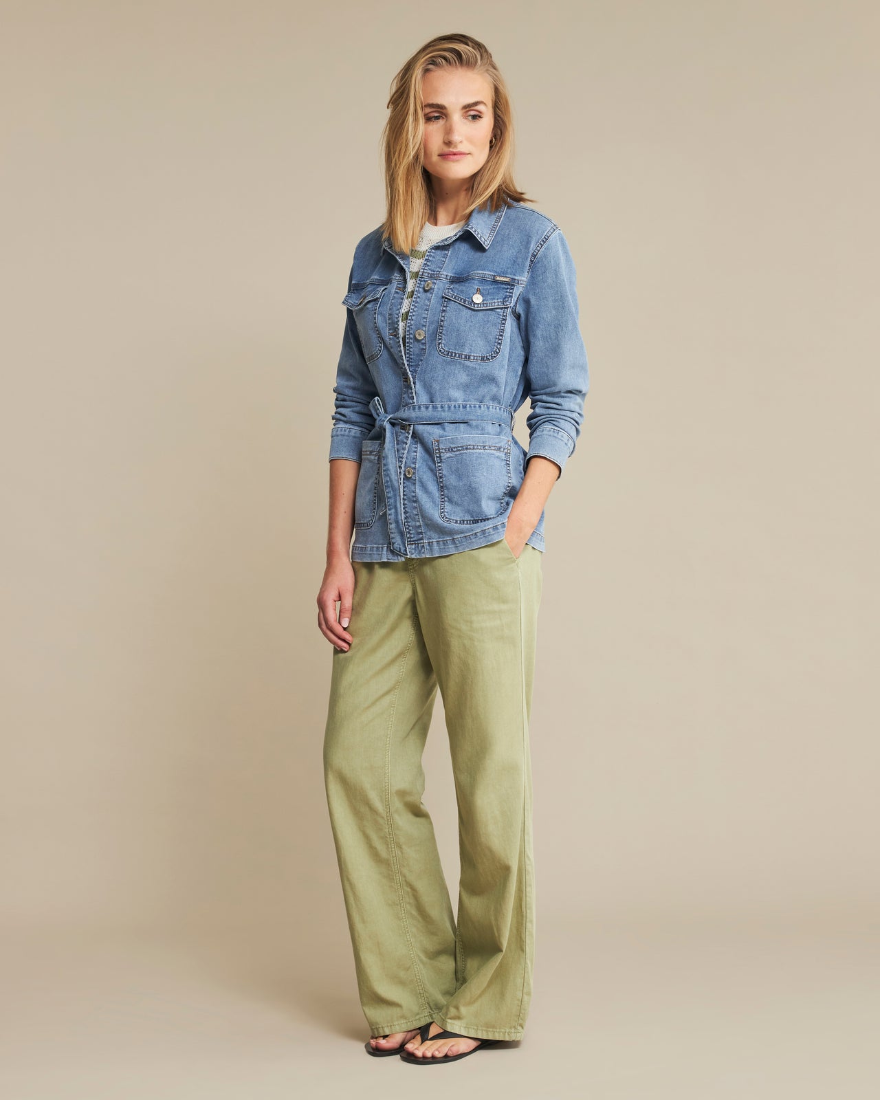 Red Button Robie jacket light stone