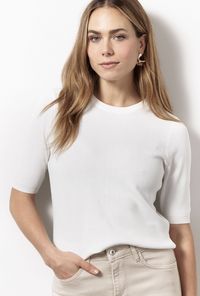 Thumbnail for Lana short sleeve solid pullover Studio Anneloes