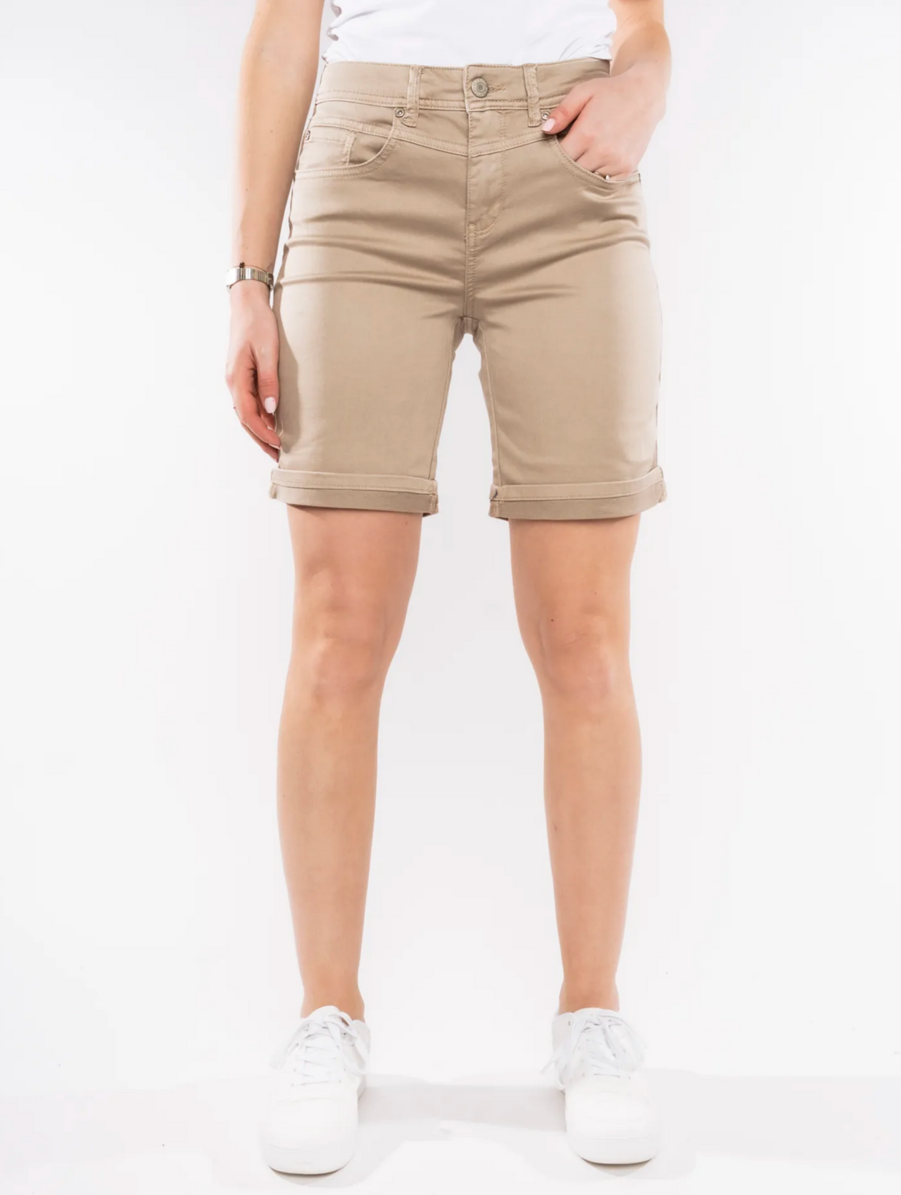 Red Button Relax short jog colour hazelnut