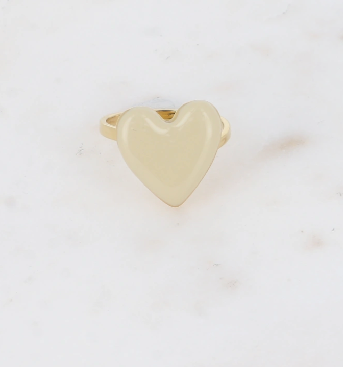 Kastgeluk ring hartje klein