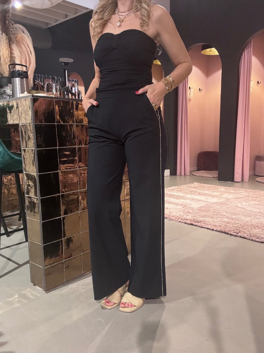 Studio anneloes cilou piping trousers blauw