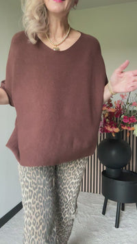 Top oversized viscose mix