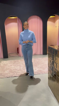 Kastgeluk wide jeans
