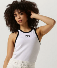Thumbnail for Co couture tank to black white wit