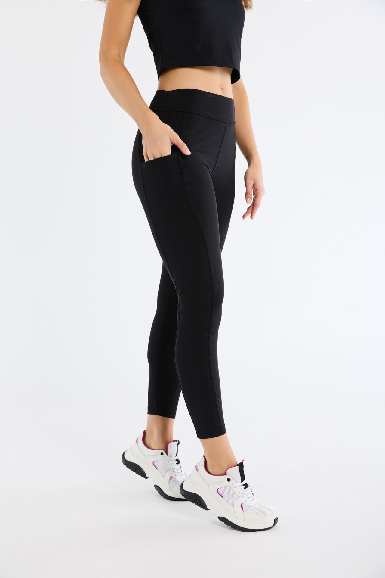 Studio Anneloes SA Sport Fleece Legging Zwart Dames