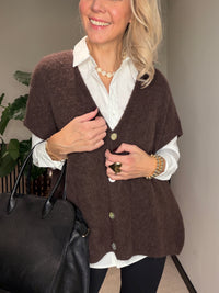 Thumbnail for Gilet oversized baby alpaca