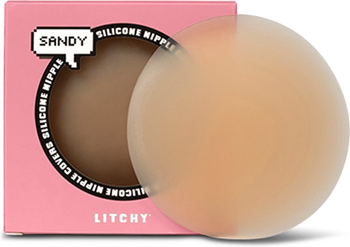 Litchy sillicone nipple cover zand