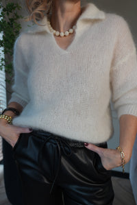 Thumbnail for Chic mohair met kraag 9216 ecru