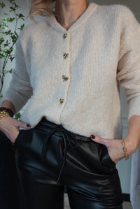 Thumbnail for Vest met heart buttons gold