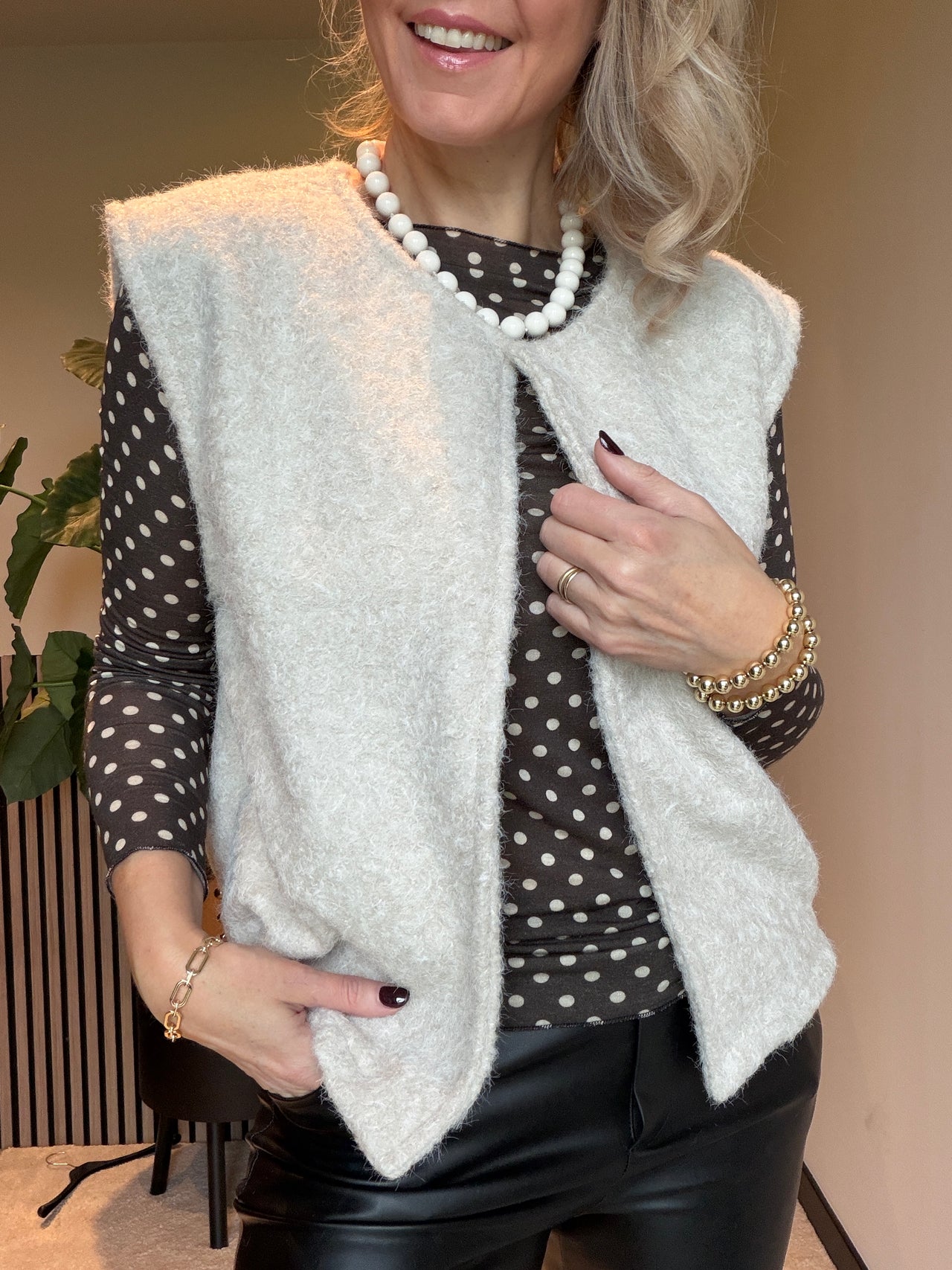 Casmere mix top stip