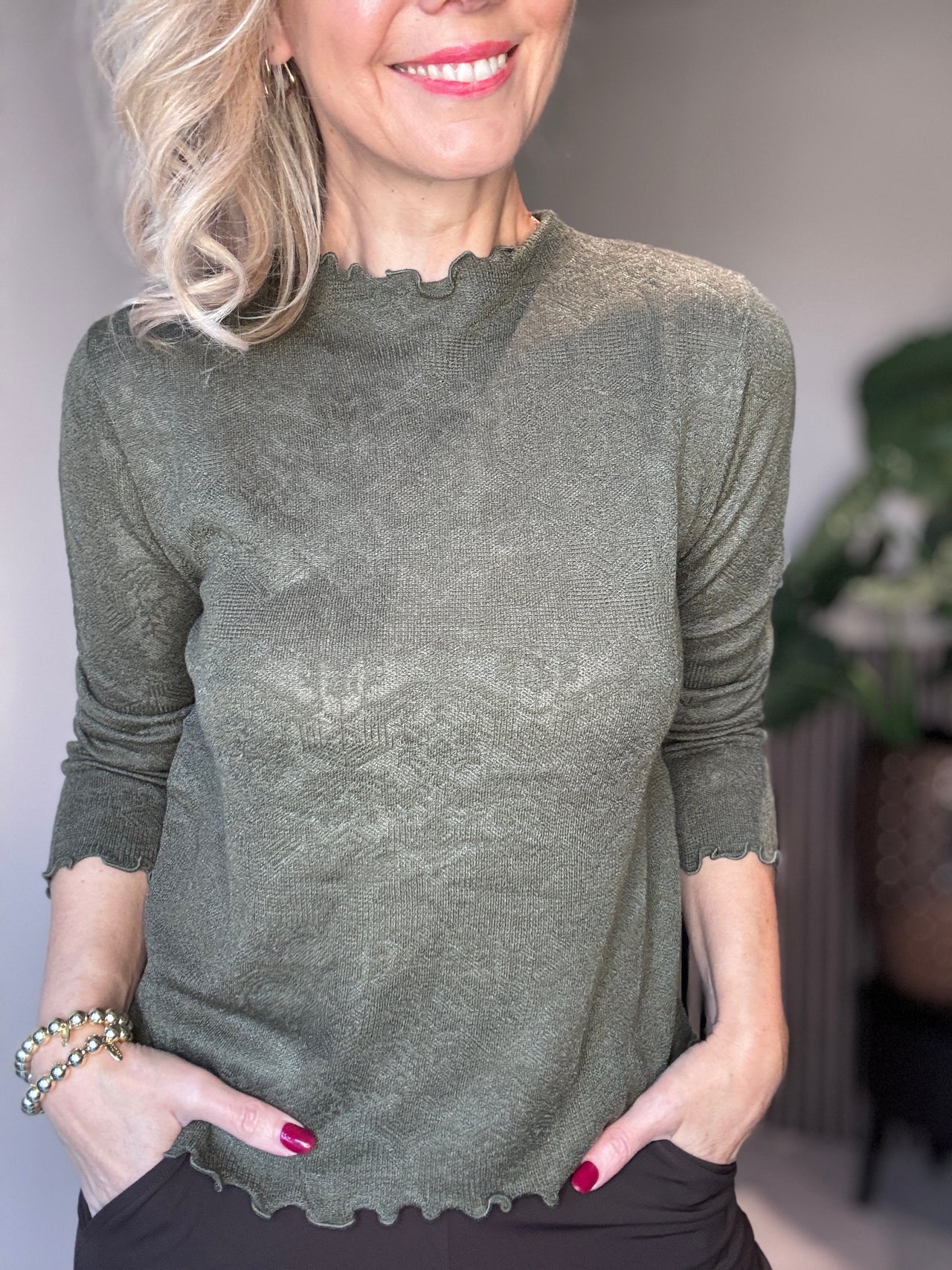 Viscose mix top Lara