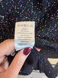 Thumbnail for Karina's Vintage Top zwart met sparkle van Studio Anneloes maat s